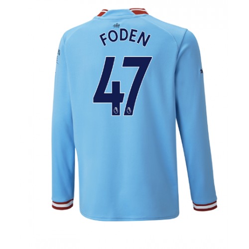 Manchester City Phil Foden #47 Hjemmedrakt 2022-23 Langermet Manchester City Phil Foden #47 Hjemmedrakt 2022-23 Langermet